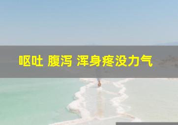 呕吐 腹泻 浑身疼没力气